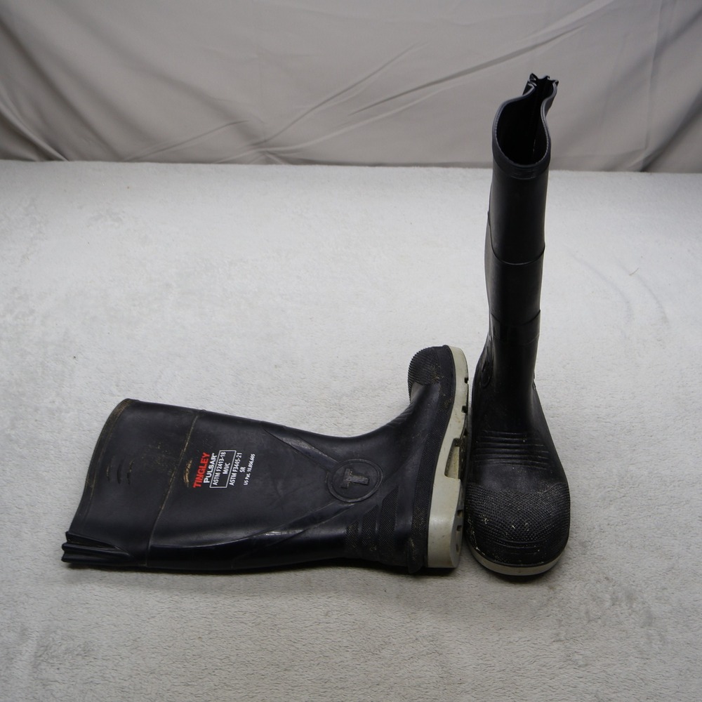 Tingley Pulsar Unisex M3 W5 Rain Boots Black Slip Resistant Waterproof Utility